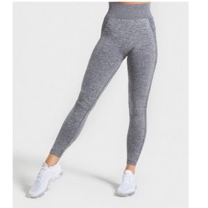 Gymshark Flex High Waisted Leggings - Charcoal Marl/Teal